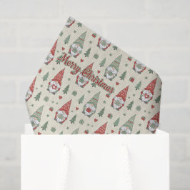 スカンジナビアン クリスマス グノーム ティッシュペーパー 薄葉紙