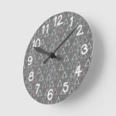 スカンジナビア三角形 ラウンド壁時計 (傾斜)