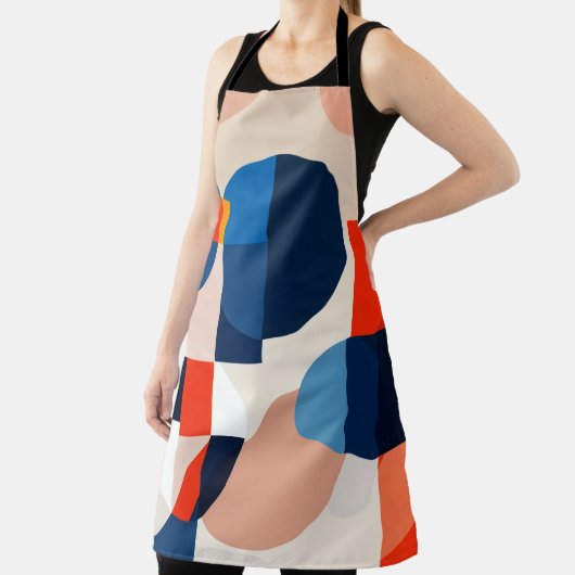 スカンジナビア中世紀幾何学抽象芸術アート エプロン (インサイチュ)