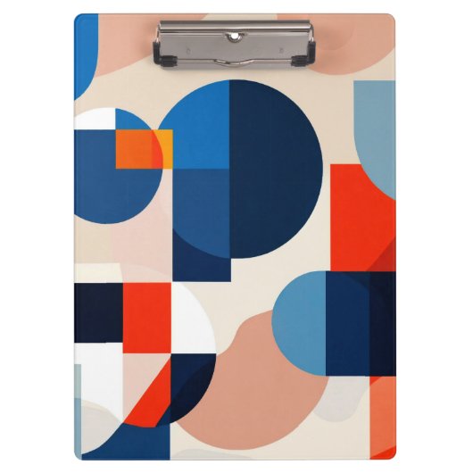 スカンジナビア中世紀幾何学抽象芸術アート クリップボード (正面)