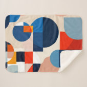 スカンジナビア中世紀幾何学抽象芸術アート シェルパブランケット (正面(横))