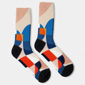 スカンジナビア中世紀幾何学抽象芸術アート ソックス (右)