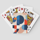 スカンジナビア中世紀幾何学抽象芸術アート トランプ (裏面)