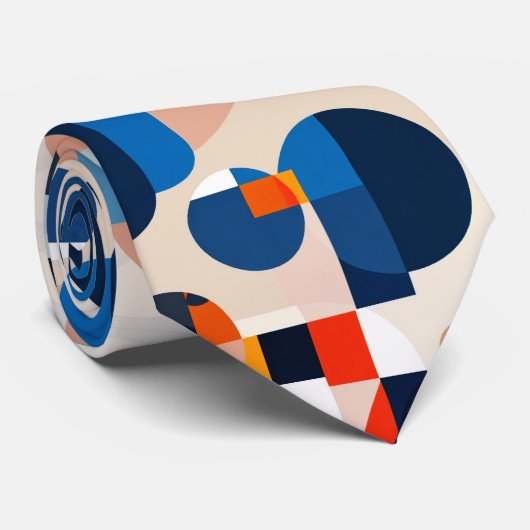 スカンジナビア中世紀幾何学抽象芸術アート ネクタイ (ロール)