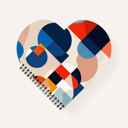 スカンジナビア中世紀幾何学抽象芸術アート ノートブック (正面)