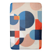 スカンジナビア中世紀幾何学抽象芸術アート バスマット (正面縦)