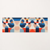 スカンジナビア中世紀幾何学抽象芸術アート ヨガマット (裏面(横))