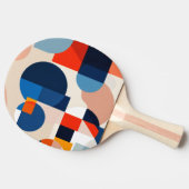スカンジナビア中世紀幾何学抽象芸術アート 卓球ラケット (横)