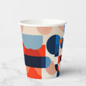 スカンジナビア中世紀幾何学抽象芸術アート 紙コップ (左)