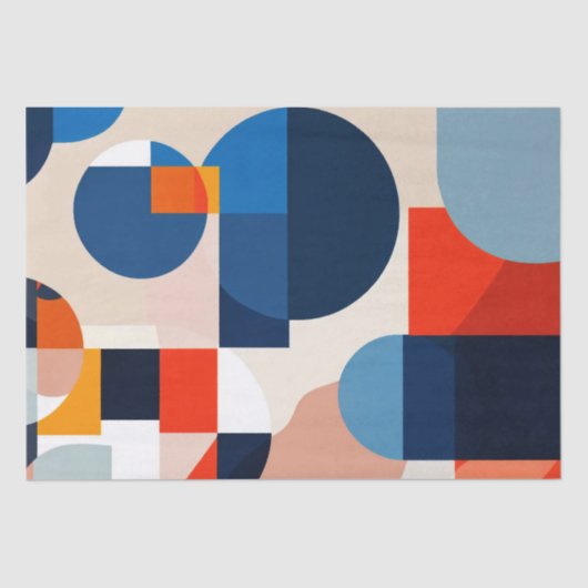 スカンジナビア中世紀幾何学抽象芸術アート 薄葉紙 (正面)