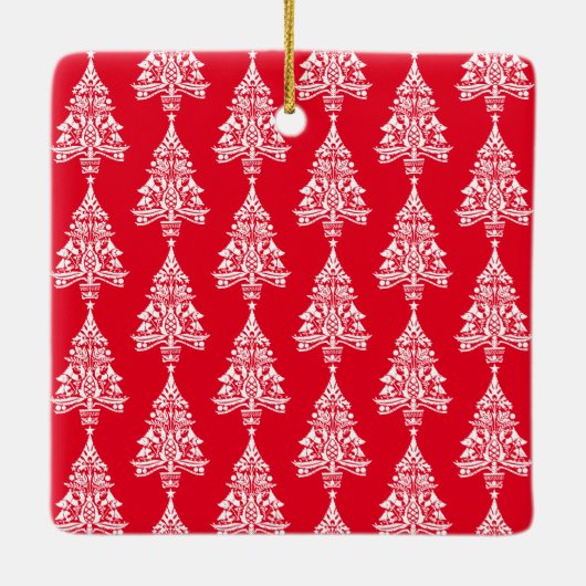 スカンジナビア伝統的のクリスマス装飾 セラミックオーナメント (裏面)