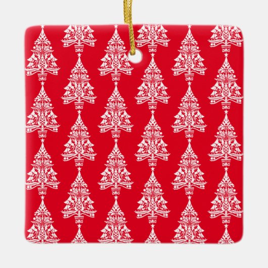 スカンジナビア伝統的のクリスマス装飾 セラミックオーナメント (正面)