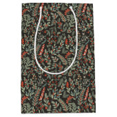 スカンジナビア冬フローラ&ベリーホリデイ ミディアムペーパーバッグ (正面)