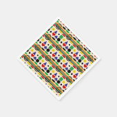 スカンジナビア北欧パターンデザイン スタンダードカクテルナプキン (角)