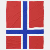 スカンジナビア国旗 フリースブランケット (正面)