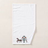 スカンジナビア型馬 バスタオルセット (ハンドタオル)