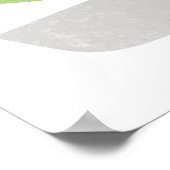 スカンジナビア抽象芸術グリーンポスタープリント ポスター (角)