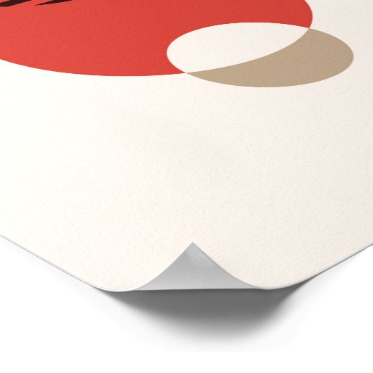 スカンジナビア抽象芸術幾何学模様 ポスター (角)