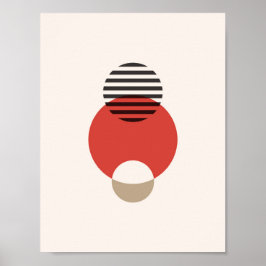 スカンジナビア抽象芸術幾何学模様 ポスター