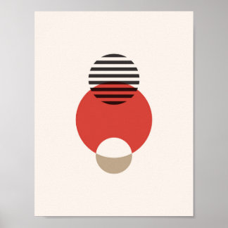 スカンジナビア抽象芸術幾何学模様 ポスター