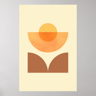 スカンジナビア抽象芸術幾何学模様 ポスター