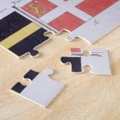 スカンジナビア旗のフランスのな本から、c印を付けます ジグソーパズル (側面)