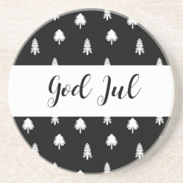 スカンジナビア柄のクリスマスギフト「God Jul Merry Christmas」 コースター