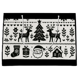 スカンジナビア柄 クリスマス ギフトバッグ