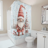 スカンジナビア格言レッドベリー シャワーカーテン (インサイチュ)