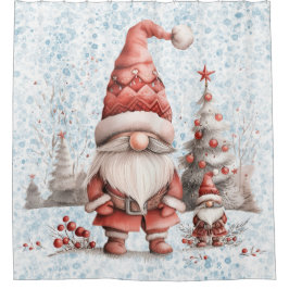 スカンジナビア格言レッドベリー シャワーカーテン