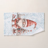 スカンジナビア格言レッドベリー バスタオルセット (ハンドタオル)