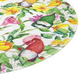 スカンジナビア格言:春フローラの水色。 カッティングボード (角)