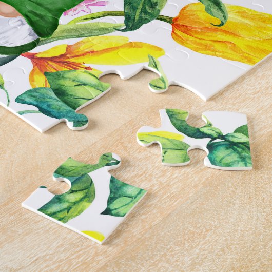 スカンジナビア格言:春フローラの水色。 ジグソーパズル (側面)