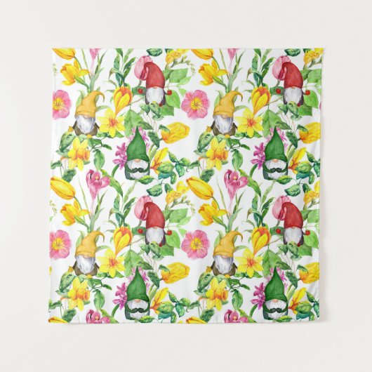 スカンジナビア格言:春フローラの水色。 タペストリー (正面)