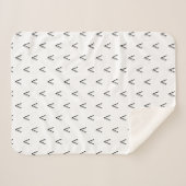 スカンジナビア様式 |ミニマリストScandi モダン シェルパブランケット (正面(横))