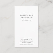 スカンジナビア様式 |ミニマリストScandi モダン 名刺 (裏面)