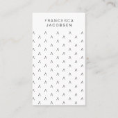 スカンジナビア様式 |ミニマリストScandi モダン 名刺 (正面)