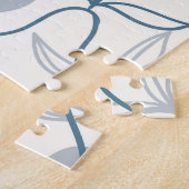 スカンジナビア洋ナシプリント:ヴィンテージフルーツパターン ジグソーパズル (側面)