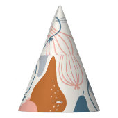 スカンジナビア洋ナシプリント:ヴィンテージフルーツパターン パーティーハット (左)