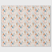 スカンジナビア洋ナシプリント:ヴィンテージフルーツパターン ラッピングペーパー (フラット)