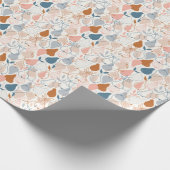 スカンジナビア洋ナシプリント:ヴィンテージフルーツパターン ラッピングペーパー (角)