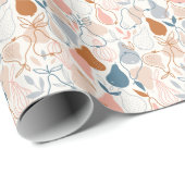 スカンジナビア洋ナシプリント:ヴィンテージフルーツパターン ラッピングペーパー (ロールコーナー)