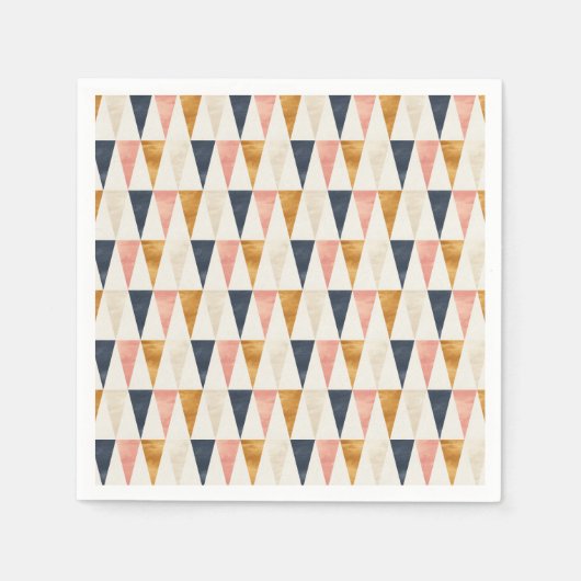 スカンジナビア海軍国旗のパターン スタンダードカクテルナプキン (正面)