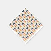 スカンジナビア海軍国旗のパターン スタンダードカクテルナプキン (角)