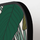 スカンジナビア熱帯葉イニタル ピックルボールラケット (左詳細)