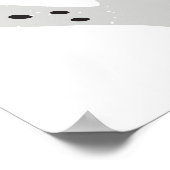 スカンジナビア猫:ヴィンテージ繊維デザイン。 ポスター (角)