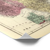 スカンジナビア王国の地図 ポスター (角)