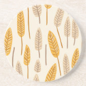 スカンジナビア秋のリーフストーンコースター コースター (正面)