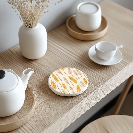 スカンジナビア秋のリーフストーンコースター コースター