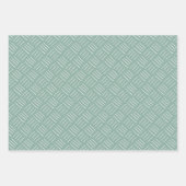 スカンジナビア素朴のミニマルフォークパターン ラッピングペーパーシート (正面3)